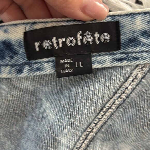 Retrofête One-Shoulder Denim romper, L - Picture 13 of 14